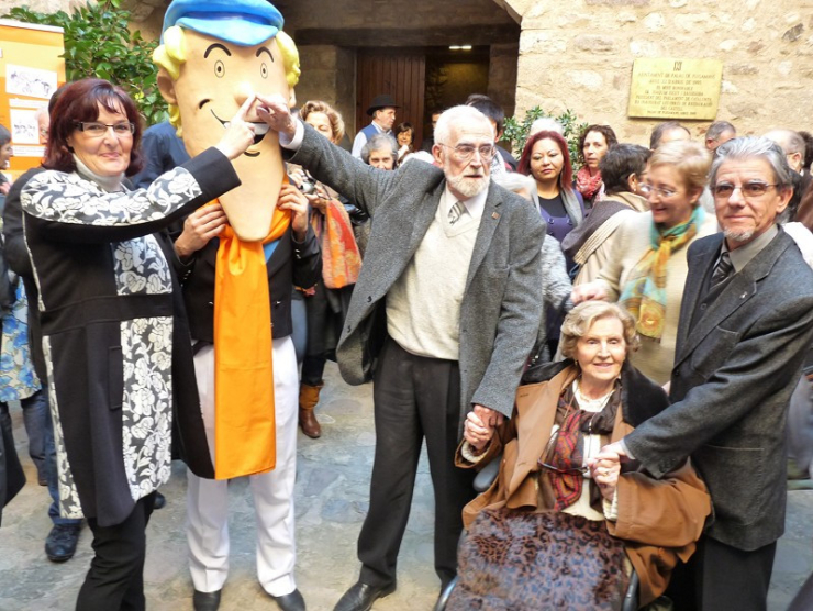 Inauguració de l'exposició dedicada a Massagran, per commemorar el centenari, el 2010