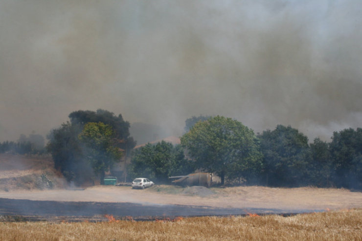 Incendi forestal del 4 de juliol del 2017 entre els barris dels Turons i Can Falguera, a Palau-solità i Plegamans.