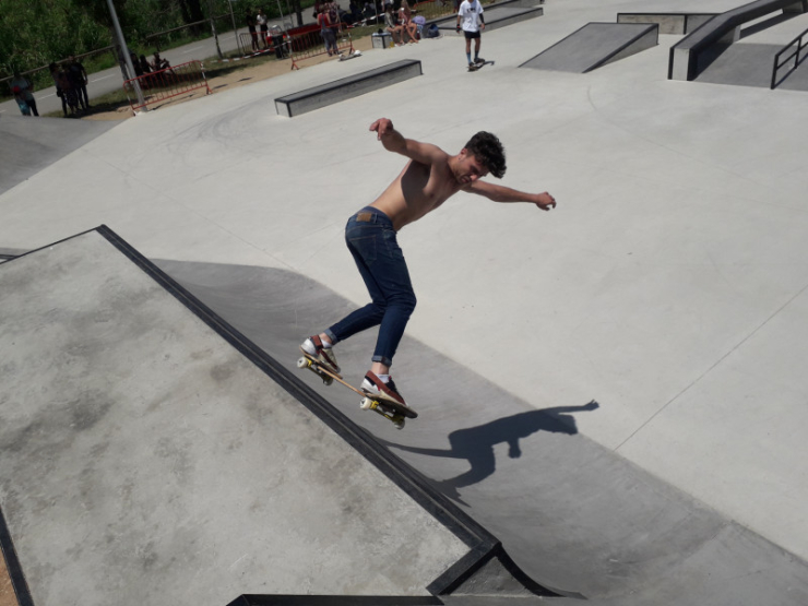 Un dels participants del campionat d'Espanya d'Skateboard