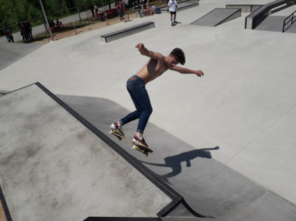 Un dels participants del campionat d'Espanya d'Skateboard