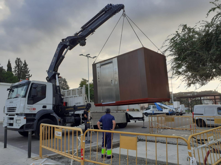 Descàrrega del mòdul de lavabos autonetejables