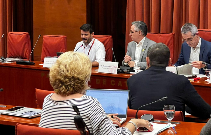 Compareixença al Parlament de Catalunya de l'alcalde, Oriol Lozano