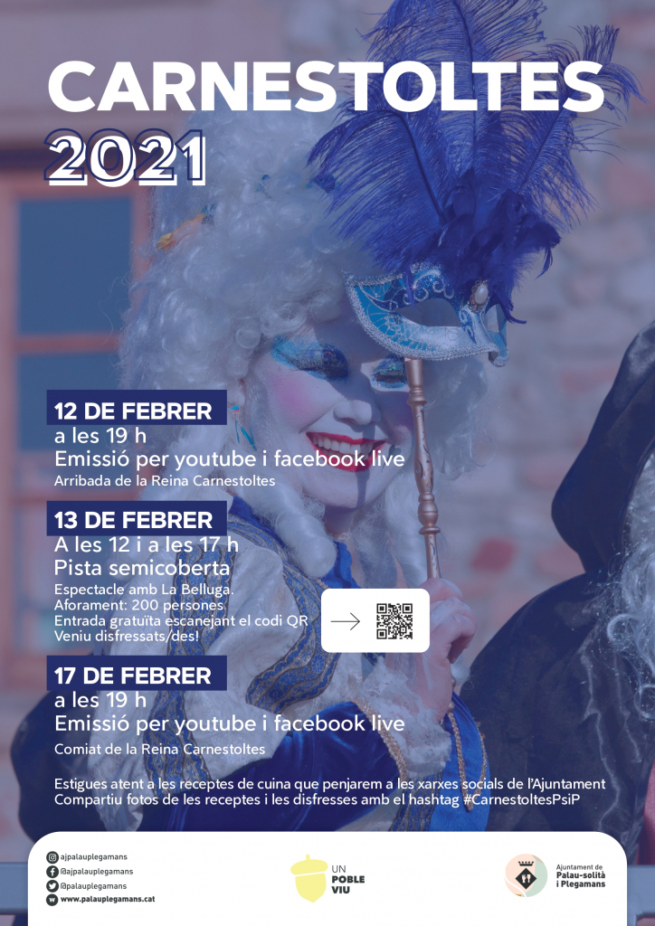 Cartell d'activitats del Carnestoltes 2021