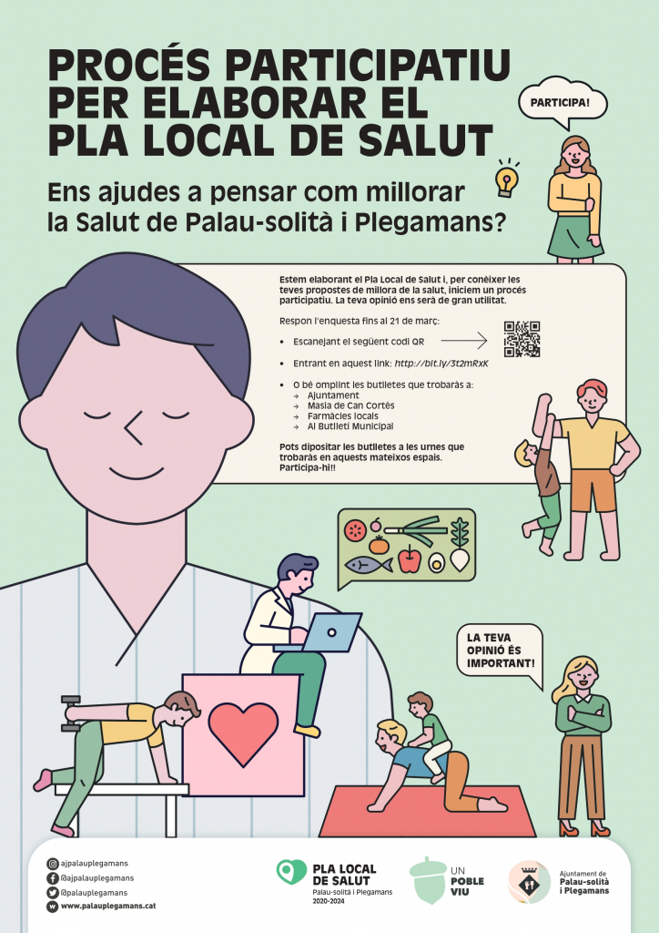 Cartell enquesta Pla Local Salut