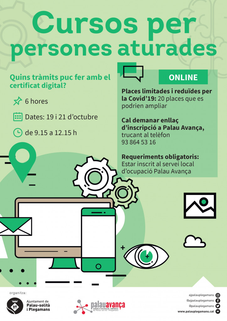 CURS Quins tràmits puc fer amb el certificat digital?