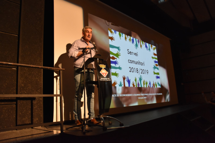 Lluís Hernández, acte Servei Comunitari