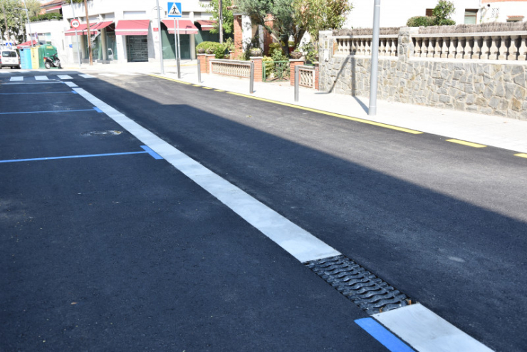 El carrer Barcelona, un cop finalitzades les obres