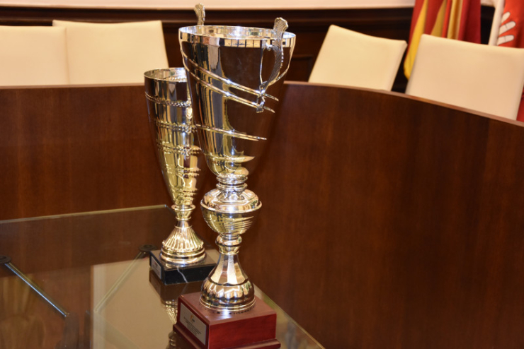 Els trofeus de l'HC Palau