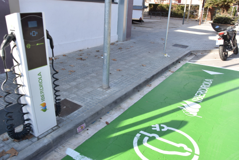 Punt de recàrrega del carrer Folch i Torres