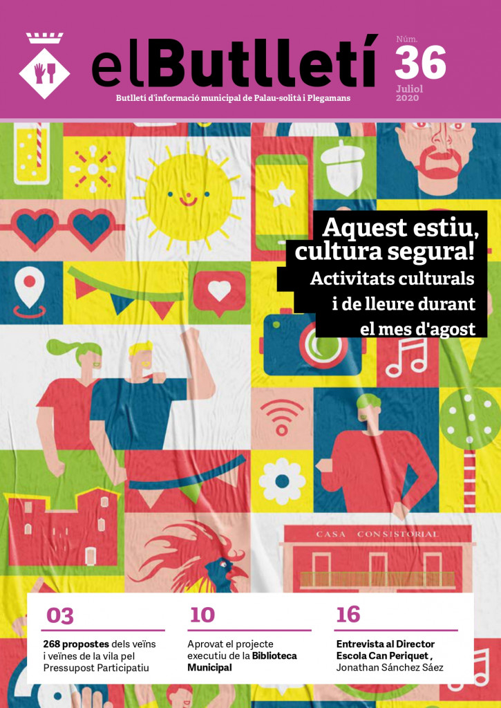 Portada Butlletí municipal núm. 36 Juliol 2020