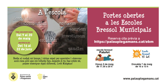 Portes obertes escoles bressol municipals