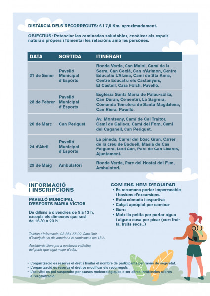 Calendari Caminar és fer Salut 2020
