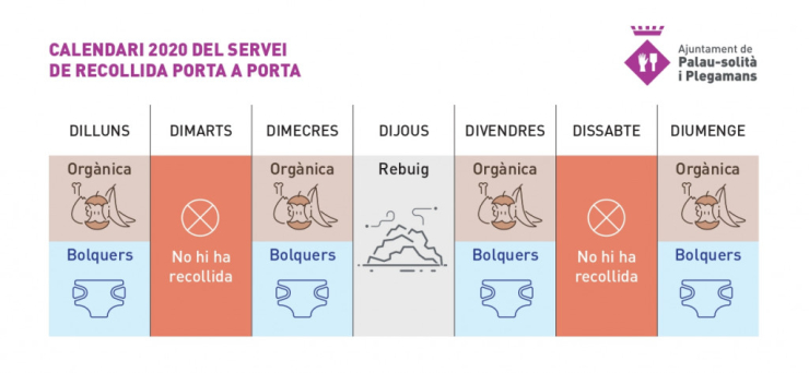Nou calendari porta a porta