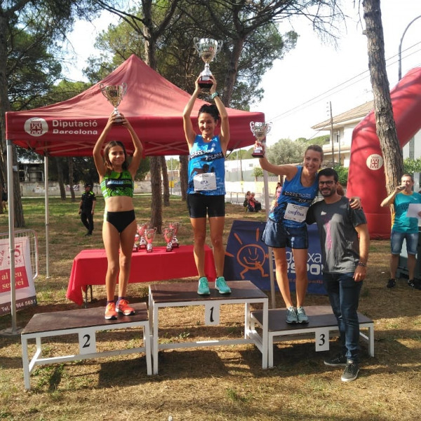 Podium en categoria femenina
