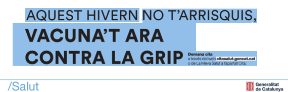 Vacuna't ara contra la grip