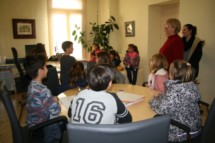 Alumnes de 3r de Primària visiten l'Ajuntament