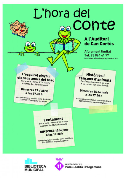 L'hora del conte 2n Trimestre 2019