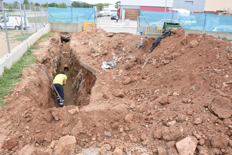 Les obres de millora de la nau de serveis municipals