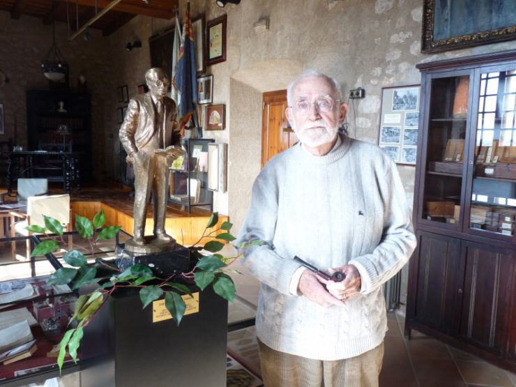 Ramon Folch i Camarasa, a l'Arxiu-Museu de la Fundació Folch i Torres, al Castell de Plegamans (2010)