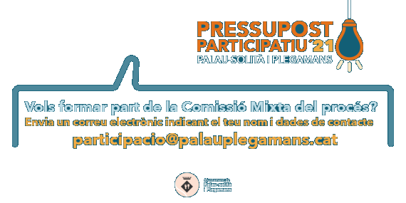 Vols ser membre de la Comissió Mixta dels Pressupostos Participatius?