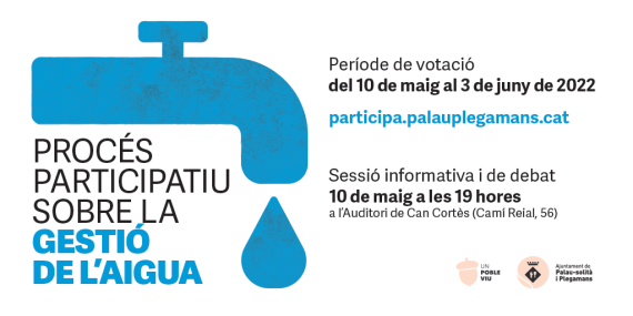 L’Ajuntament inicia el procés participatiu sobre la gestió de l’aigua