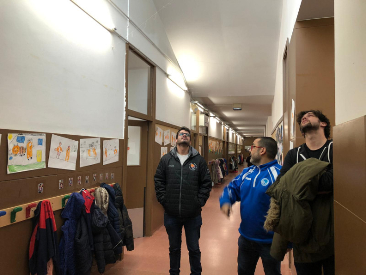Temporal. Visita alcalde i regidors a escoles
