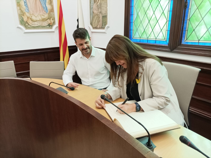 Visita de la Presidenta del Parlament, Laura Borràs