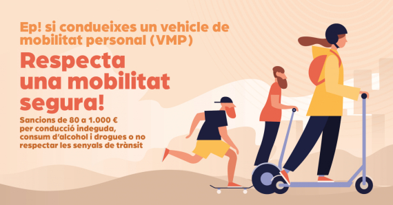 Cartell campanya informativa sobre els VMP