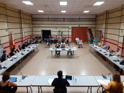 El Ple Municipal celebrant-se a la Sala Polivalent
